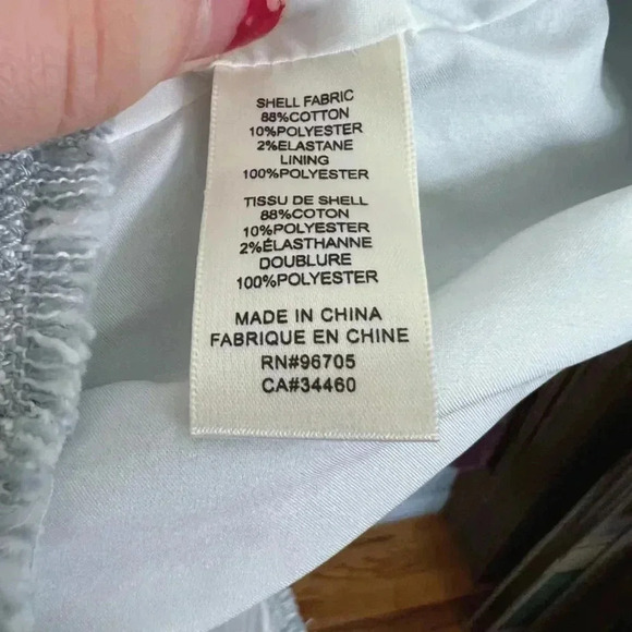 Rebecca Taylor Slub Suiting Dress Grey Tweed A Line Dress Women's Size 8 - Picture 9 of 10